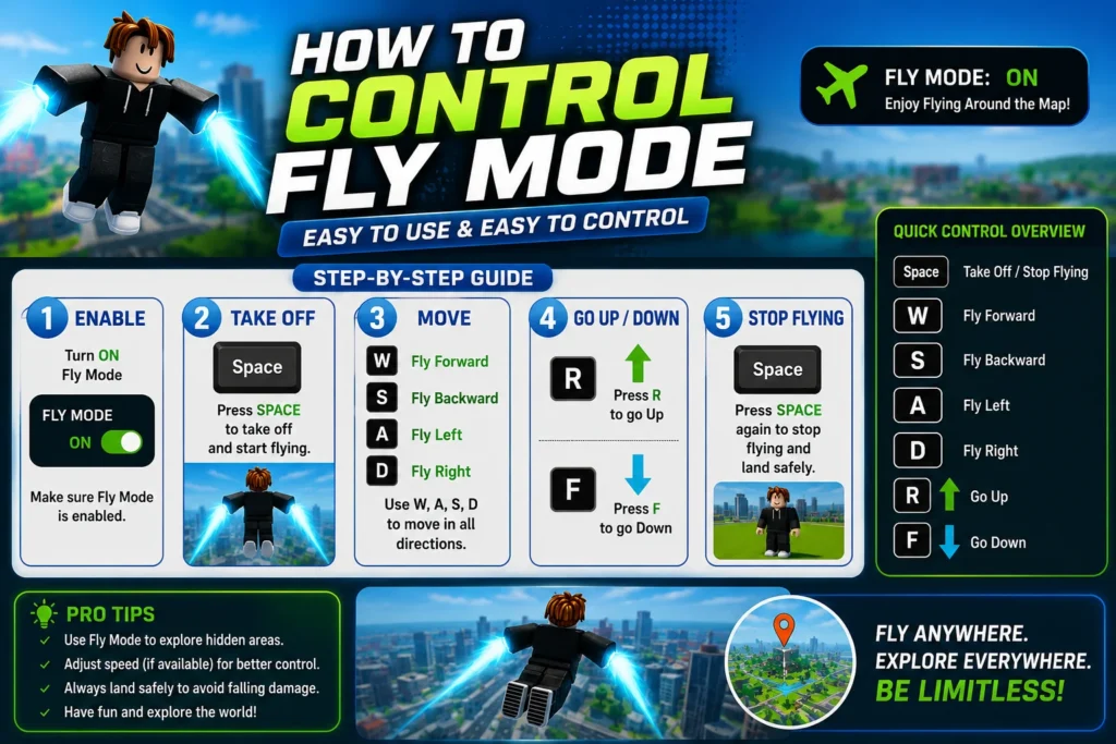 How to Control Fly Mode